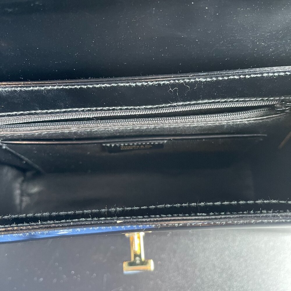 Tiffany & Co. Vintage T-Lock Top Handle Black Patent Leather Bag- Preowned - Picture 11 of 14